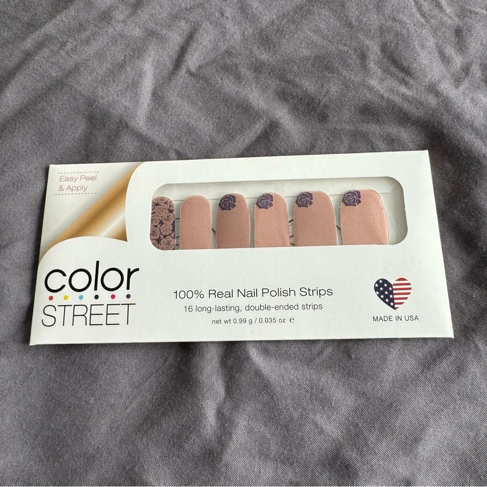 *Retired* Color Street: Andalusia | Rose Gold Pink Purple Floral Romantic Spring - Picture 3 of 8